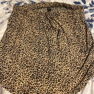 NWOT SHEIN curve 2XL Cheetah skirt